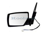 Fits 2004 2005 2006 2007 2008 2009 Nissan Quest Power Non Heat Unheated without Memory Puddle Light Lamp Smooth Black Manual Folding Rear View Mirror Left D