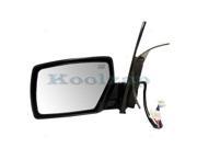 Fits 2004 2005 2006 2007 2008 2009 Nissan Quest Power Heated with Memory Puddle Light Lamp Smooth Black Manual Folding Rear View Mirror Left Driver Side 04