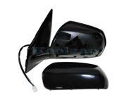 Fits 2005 2006 2007 Nissan Murano Power Heated without Memory Smart Entry System Smooth Black Manual Folding Rear View Mirror Left Driver Side 05 06 07