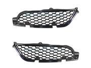 2006 2007 2008 Mitsubishi Eclipse 2 Door Coupe Spyder Front Bumper Face Bar Grille Grill Insert Matte Black PAIR SET Right Passenger And Left Driver Side 06 07