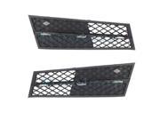 2011 2012 2013 BMW 5 Series 528i 535i 550i xDrive without M Package Front Bumper Grille Grill Bezel Insert Textured Black Plastic Face Bar PAIR SET Right Pa