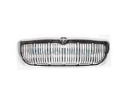 1998 1999 2000 2001 2002 Mercury Grand Marquis Front Face Bar Grille Grill Assembly Chrome Shell Black Insert Plastic without Emblem 98 99 00 01 02