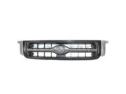 Aftermarket Part Fits 1999 2000 2001 Nissan Pathfinder XE Front Center Face Bar Grille Grill Assembly Silver Shell Insert Plastic without Emblem 99 00 01
