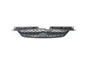 Aftermarket Part Fits 2003 2004 2005 Kia Rio 4 Door Sedan Rio Cinco Front Center Face Bar Grille Grill Assembly Black Textured Shell Painted Black Insert Pl