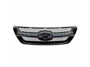 Aftermarket Part Fits 2006 2007 2008 Hyundai Sonata Front Center Face Bar Grille Grill Assembly Black Shell Insert Plastic without Emblem 06 07 08