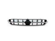 2000 2001 2002 Subaru Outback Legacy Front Center Face Bar Grille Grill Assembly Chrome Shell with Black Insert Plastic without Emblem 00 01 02