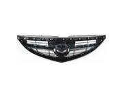 2009 2010 2011 2012 2013 Mazda 6 Mazda6 Front Center Face Bar Grille Grill Assembly Black Shell Insert Plastic without Emblem 09 10 11 12 13