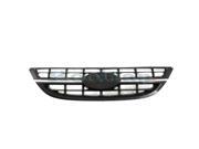 Aftermarket Part Fits 2004 2006 Kia Spectra Sedan 2005 2006 Spectra5 Hatchback Front Center Face Bar Grille Grill Assembly Black Shell with Chrome Insert Plas