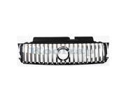 2005 2006 2007 Mercury Mariner Hybrid Front Center Face Bar Grille Grill Assembly Black Shell Chrome Insert Plastic without Emblem 05 06 07