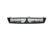 1999 2000 2001 Mitsubishi Galant 4 Door Sedan Front Center Face Bar Grille Grill Assembly Black Shell Insert Plastic without Emblem 99 00 01