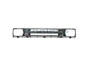 1989 1990 1991 Toyota Pickup Truck 2WD 1 Piece Type Front Center Face Bar Grille Grill Assembly with Headlight Holes Bezel Black Shell Insert Plastic without