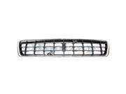 2003 2004 Volvo S40 V40 Front Center Main Face Bar Grille Grill Assembly Chrome Shell Insert Plastic without Emblem 03 04