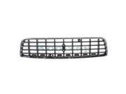 2001 2002 2003 2004 Volvo S60 Front Center Face Bar Grille Grill Assembly Chrome Shell with Gray Insert Plastic without Emblem 01 02 03 04