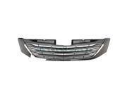2011 2012 2013 2014 Toyota Sienna Mini Van without Cruise Control Front Center Face Bar Grille Grill Assembly Chrome Shell Molding with Black Insert Plastic w