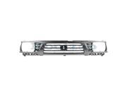 1995 1996 1997 Toyota Tacoma Pickup Truck 4WD Front Center Face Bar Grille Grill Assembly Chrome Shell with Black Insert Plastic without Emblem 95 96 97