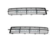 2004 2005 2006 Acura TL Front Lower Bumper Grille Grill Face Bar Fog Lamp Hole Cover Assembly Black Plastic PAIR SET Right Passenger Left Driver Side 04 05