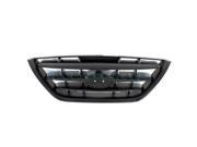 Aftermarket Part Fits 2004 2005 2006 Hyundai Elantra Front Center Face Bar Grille Grill Assembly Black Shell Insert Plastic without Emblem 04 05 06