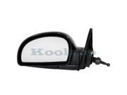 Fits 2002 2003 2004 2005 2006 Hyundai Accent Sedan Hatchback Manual Remote Smooth Black Folding Rear View Mirror Left Driver Side 02 03 04 05 06