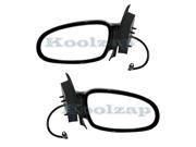 1997 1998 1999 2000 2001 2002 Saturn S Series SC1 SC2 2 Door Coupe Power Black Paint to Match Rear View Mirror SET PAIR Right Passenger And Left Driver Side 97