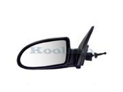 For 2006 2007 2008 2009 2010 Hyundai Accent 1.6L 4 Door Sedan Manual Remote Smooth Black Paint to Match Manual Folding Rear View Mirror Left Driver Side 06 07