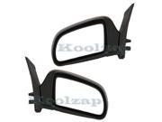 1998 1999 2000 2001 2002 2003 Toyota Sienna Van Manual Black Folding Rear View Mirror SET PAIR Right Passenger And Left Driver Side 98 99 00 01 02 03