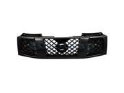 Aftermarket Part Fits 2004 2005 2006 2007 Nissan Armada Titan Pickup Truck SE Model Front Center Face Bar Grille Grill Assembly Black Shell Insert Plastic w