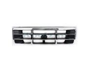 1992 1993 1994 1995 1996 1997 Ford Bronco Ford F Series Pickup Truck F150 F250 F350 F53 F59 F Super Duty Front Center Grille Grill Assembly Chrome Shell witho