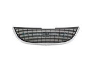 2001 2002 2003 2004 Chrysler Town Country Front Center Face Bar Complete Grill Grille Assembly Chrome Shell Dark Gray Insert without Emblem Provision 01 02 0