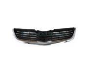 2007 2008 Mitsubishi Galant excluding Ralliart Front Center Face Bar Grille Grill Assembly Chrome Shell with Black Insert Plastic without Emblem 07 08