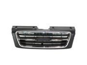 1998 1999 Isuzu Trooper Front Center Face Bar Grille Grill Assembly Black Shell with Chrome Insert Molding Plastic without Emblem 98 99