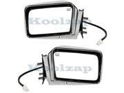 Aftermarket For 1993 1995 Pathfinder 1993 1994 Hardbody D21 Pickup Truck Power With Heat Chrome Folding Foldaway Heated Rear View Mirror PAIR SET Right Passeng
