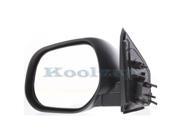 2007 2008 2009 Mitsubishi Outlander Power Unheated Non Heat Manual Folding Smooth Black Paint to Match Rear View Mirror Left Driver Side 07 08 09