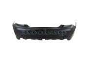 2011 2012 Toyota Avalon Rear Bumper Cover Assembly without Tow Hook Parking Aid Sensor Holes Primed Finish Plastic 11 12