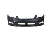 2010 2011 2012 Subaru Legacy Sedan Front Bumper Cover Assembly with Fog Lamp Holes without Parking Aid Sensor Holes with Tow Hook Hole Primed Finish Plastic