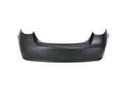 Fits 2007 2008 2009 2010 Hyundai Elantra Sedan 4 Door 2.0L Rear Bumper Cover Assembly without Parking Aid Sensor Holes without Tow Hook Hole Primed Finish P