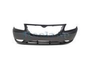 2001 2002 2003 Chrysler Voyager Mini Van Front Bumper Cover Assembly with Fog Light Holes Smooth Upper Textured Lower Finish Plastic with Emblem Provision 01