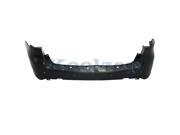2011 2012 2013 Dodge Durango Rear Bumper Cover Assembly without Tow Hook Hole with Parking Aid Sensor Holes with Blind Spot Detection Primed Finish Plastic 1