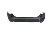 Fits 2007 2008 2009 2010 2011 2012 Kia Rando EX LX 4 Door Wagon Rear Bumper Cover Assembly with Parking Aid Sensor Holes without Tow Hook Hole Primed Finish