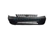 Fits 2001 2002 2003 Ford Windstar Van Base LX Models Front Bumper Cover Assembly without Parking Aid Sensor Tow Hook Fog Light Holes Primed Top with T