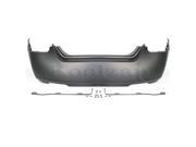 Fits 2004 2005 2006 Nissan Maxima SE SL Sedan 4 Door 3.5L V6 Rear Bumper Cover Assembly without Parking Aid Sensor Holes without Tow Hook Hole Primed Finis