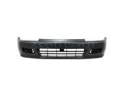 1992 1993 1994 1995 Honda Civic DX EX LX Sedan 4 Door Front Bumper Cover Assembly without Tow Hook Holes without Fog Lamp Holes Primed Finish Plastic 92 93