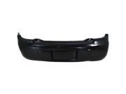 2003 2004 2005 Dodge Neon Rear Bumper Cover Assembly with Ground Effects Dual Exhaust Cutouts without Parking Aid Sensor Holes Includes Absorber Pad Primed