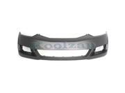 2009 2010 2011 Honda Civic 2 Door Coupe Front Bumper Cover Assembly with Fog Light Holes without Tow Hook Parking Aid Sensor Holes Primed Finish Plastic 09