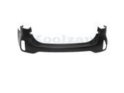 2014 2015 Kia Sorento Rear Upper Bumper Cover Assembly without Skid Plate Type without Top Pad with Park Assist Sensor Holes without Tow Hook Hole Primed Fi