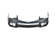 2010 2011 2012 Acura RDX Front Bumper Cover Assembly With fog light holes Without parking aid sensor license plate holes Primed Finish Plastic 10 11 12