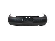 Fits 2000 2001 Nissan Altima Rear Bumper Cover Assembly without Parking Aid Sensor Holes without Tow Hook Hole Primed Finish Plastic 00 01