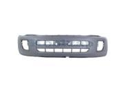 2001 2002 2003 Toyota RAV4 RAV 4 Front Bumper Cover Assembly with Fog Lamp Fender Flare Holes without Tow Hook Park Assist Sensor Holes Textured Gray Fini