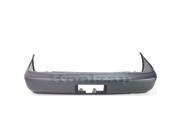 1993 1994 1995 1996 1997 Toyota Corolla Rear Bumper Cover Assembly without Tow Hook Hole with License Plate Provision Primed Finish Plastic 93 94 95 96 97