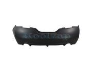 Fits 2008 2009 2010 2011 2012 2013 Nissan Altima Coupe Rear Bumper Cover Assembly without Tow Hook Park Aid Sensor Holes with Dual Exhaust Primed Textured L