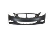 Fits 2008 2009 2010 2011 2012 2013 Infiniti G37 2014 2015 Q60 without Aero Package Coupe Convertible Front Bumper Cover Assembly with Fog Lamp Holes Pri